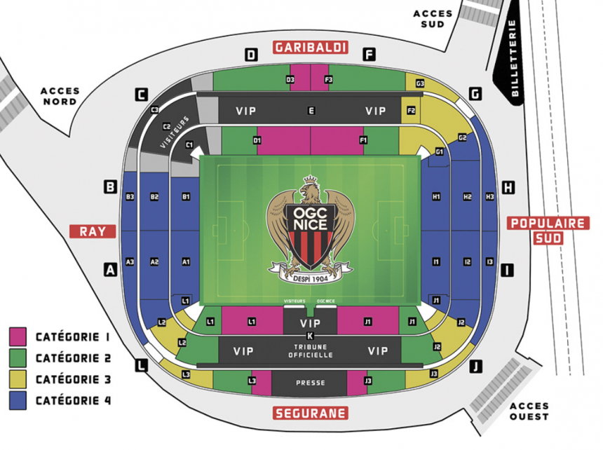 Vstupenky na OGC Nice - LOSC Lille