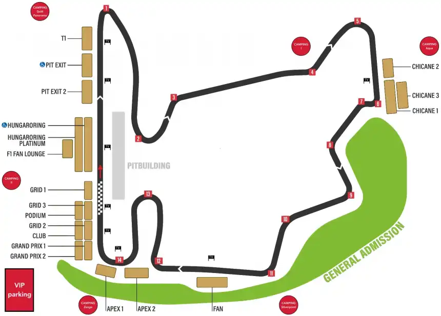 F1 - Velká cena Maďarska 2026 - hlavní závod (trasa Čechy)