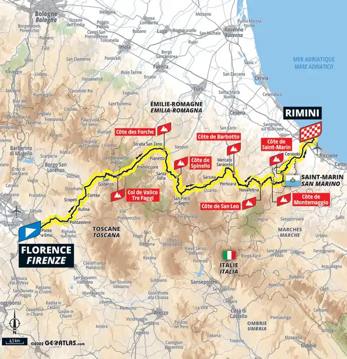 Tour de France 2024 - Grand Depart | úvodní 2 etapy - lety z/do Vídně