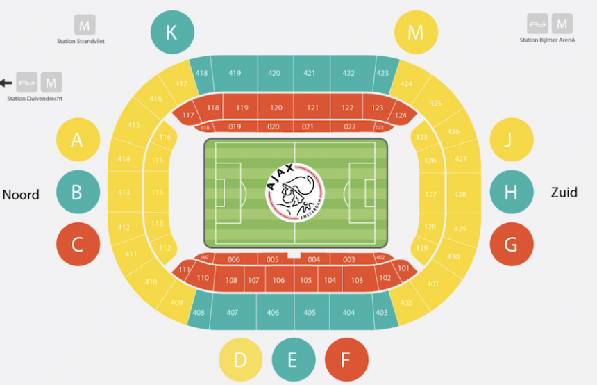 Vstupenky na Ajax Amsterdam - FC Utrecht