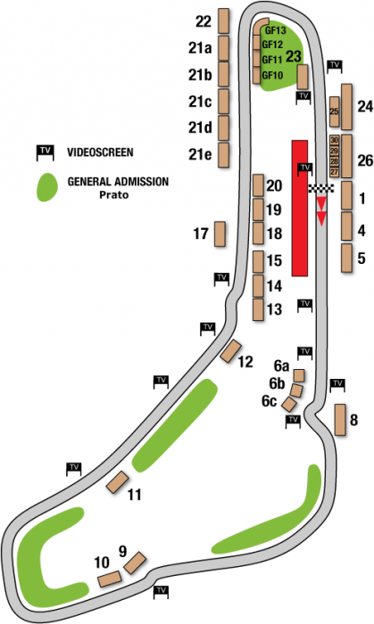 Vstupenky na F1 - Velká cena Itálie - Monza 2023