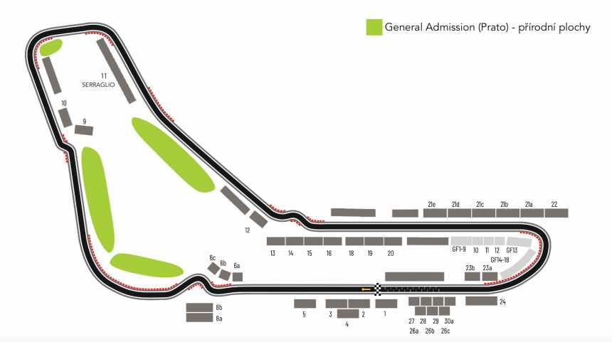 VIP F1 - Velká cena Itálie - Monza 2024