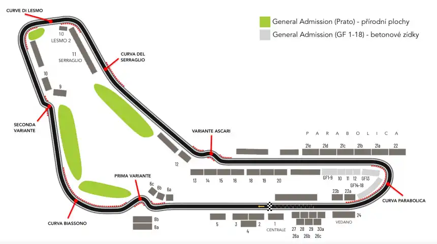 VIP F1 - Velká cena Itálie - Monza 2025