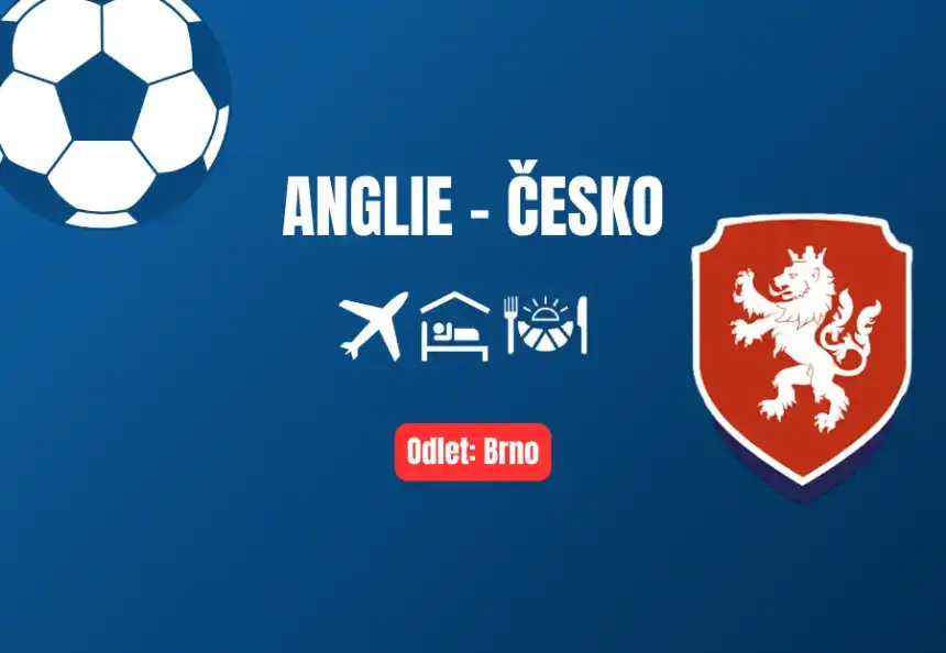 Ligu národů: Anglie - Česko | odlet z Brna
