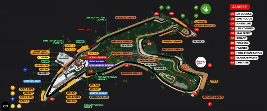 VIP F1 - Velká cena Belgie 2026